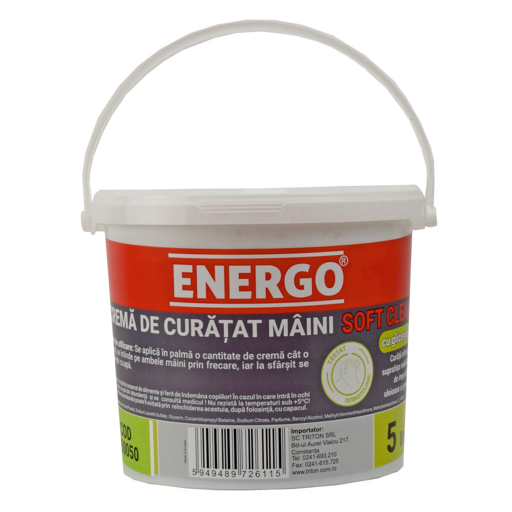 4120803_crema-de-curatat-maini-energo-450050-1 CREMA DE CURATAT MAINI SOFT CLEAN 5 L ENERGO - imagine 1