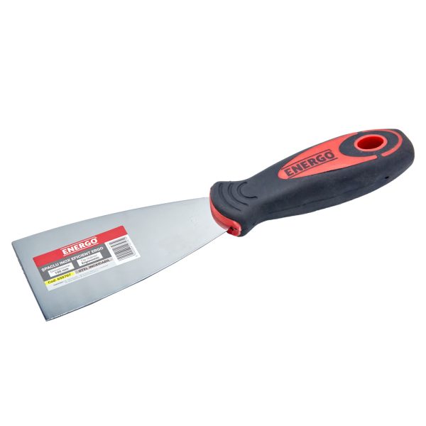 Spaclu EFICIENT ERGO lama inox latime 100mm grosime 0.5mm cu maner bimaterial ENERGO