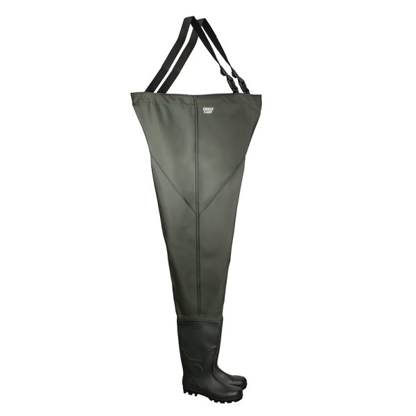 Cizme lucru tip pantalon CARP marimea 42 categoria O4 SRA din PVC fara bombeu verzi ENERGO