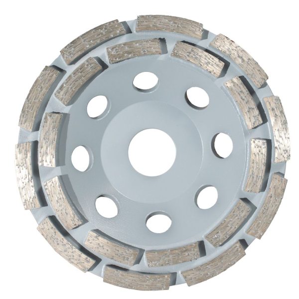 Disc diamantat slefuire SP PLUS tip oala D-125x22.23mm segment standard uz uscat pentru beton/mozaic/pavele/piatra ENERGO