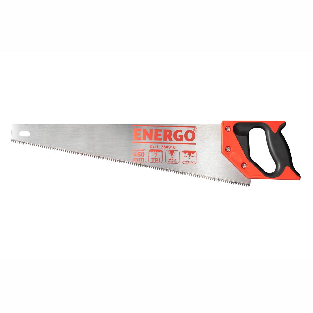 fierastrau-manual-energo-280918-1 Fierastrau manual FM-CV coada vulpe lama 450mm dinti caliti 7tpi maner bimaterial ENERGO - imagine 1