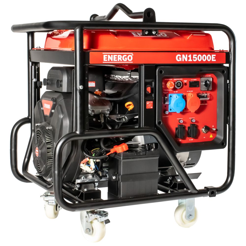 generator-portabil-energo-702150-1 Generator portabil GN15000E cadru deschis Pmax 17.1kW/230V-19kW/400V rezervor 50L benzina R999D start electric ENERGO - imagine 1