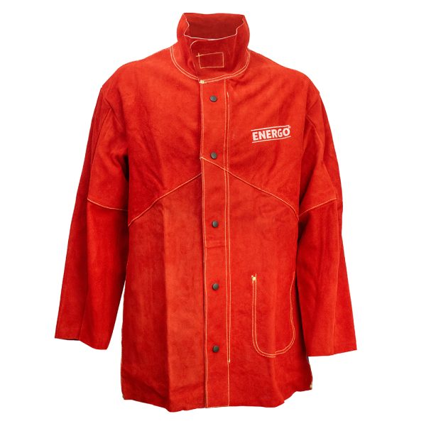 Jacheta protectie sudor cu spate textil WELDER PRO marimea XL spalt bovina cu kevla rin 3 fire ENERGO
