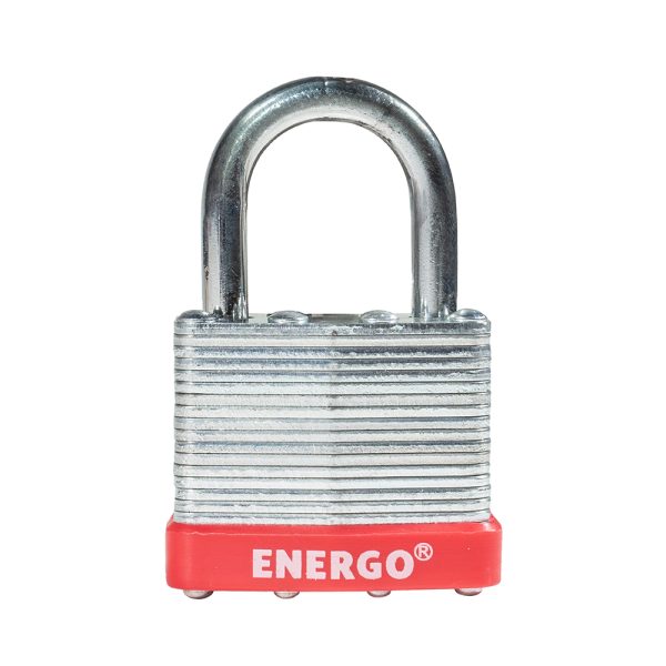 Lacat din otel laminat GrandKey 50 mm Dia-7 mm 3 chei din alama ENERGO