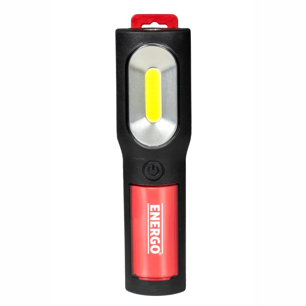 lampa-de-lucru-energo-612214-1 Lampa de lucru FOCUS fixare cu magnet si carlig LED 3W intensitate 200lm distanta 50m reincarcabila 3.7V 2000mAh ENERGO - imagine 1