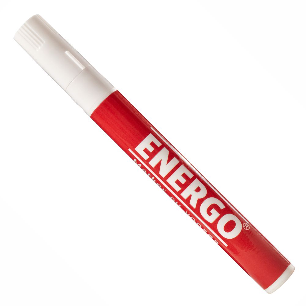 marker-cu-vopsea-energo-129331-1 Marker cu vopsea MPV alb varf rotund grosime 2/4mm ENERGO - imagine 1