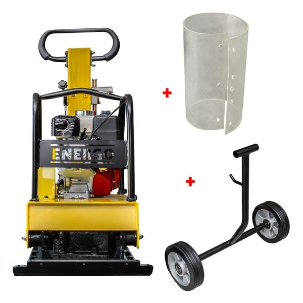 Placa compactoare PCE C160SH reversibila 145 Kg L-80 cm forta/impact-25KN fv-4600 bpm Honda GX160 benzina ENERGO