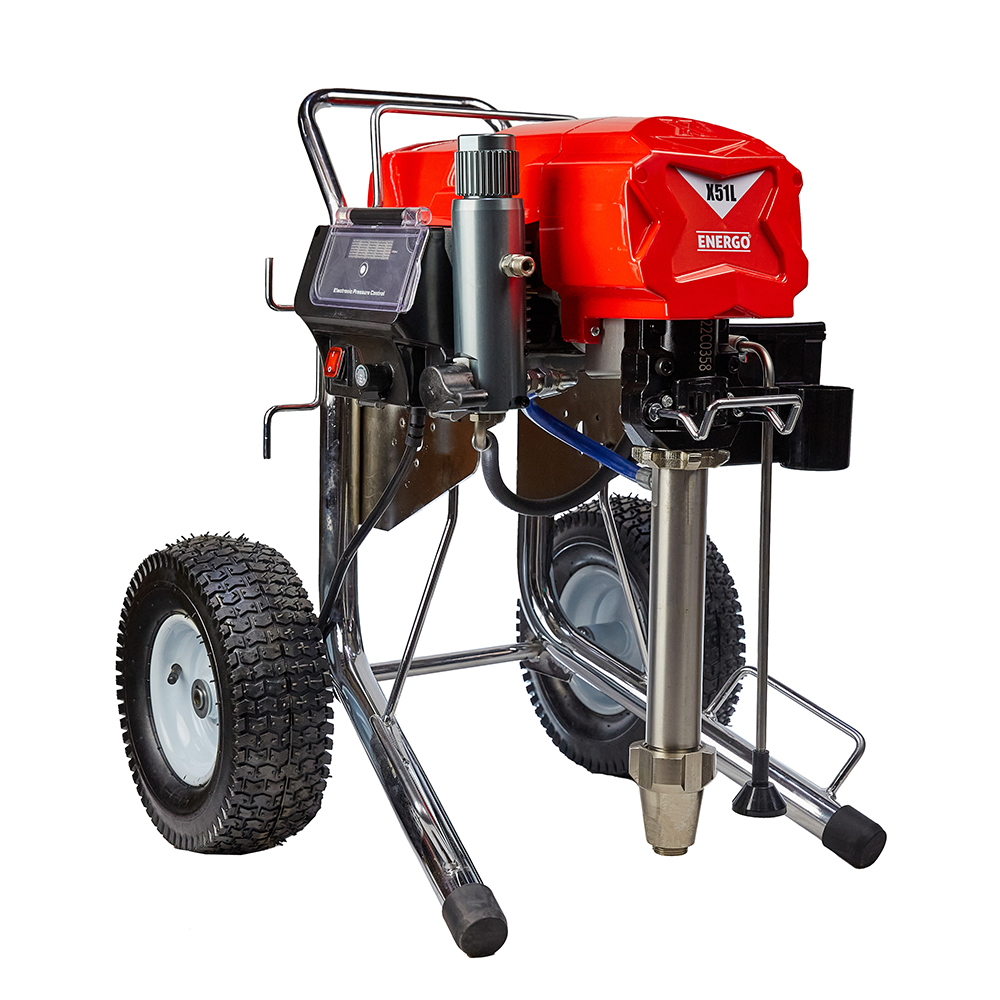 pompa-airless-energo-500051-1 Pompa vopsit airless X51L cu piston debit 5.0L/min Pmax 210 bari 3000W 230V ENERGO - imagine 1