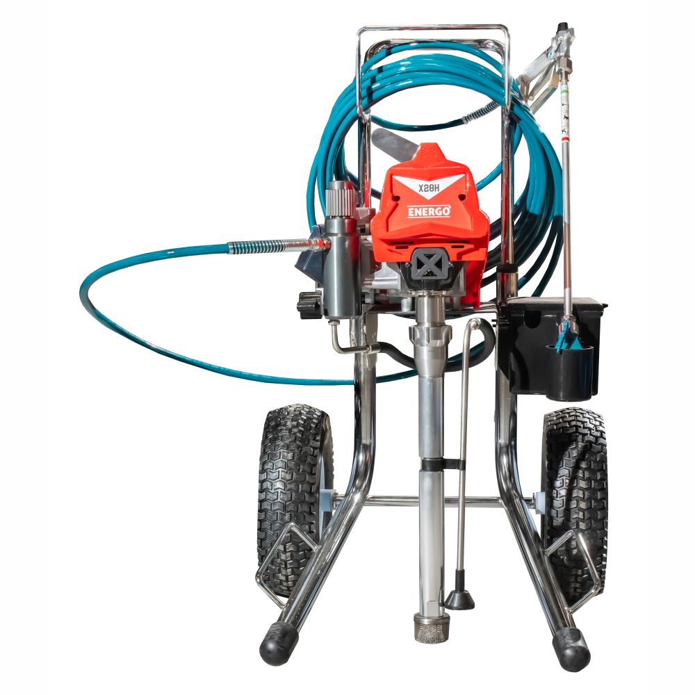 pompa-vopsit-airless-energo-544028-1 Pompa vopsit airless X28H cu piston debit 2.8L/min Pmax 227 bari 2200W 230V ENERGO - imagine 1