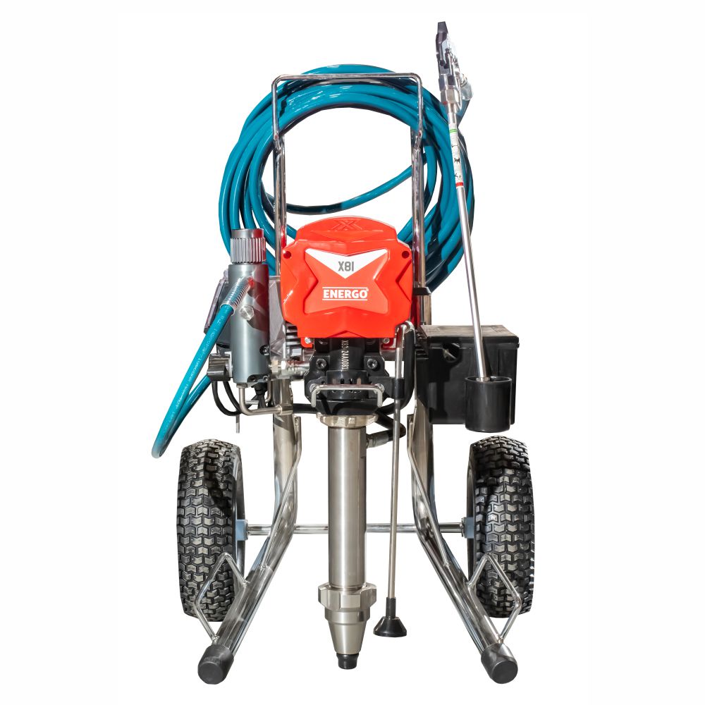 pompa-vopsit-airless-energo-544081-1 Pompa vopsit airless X81 cu piston debit 8.0L/min Pmax 227 bari 4500W 230V ENERGO - imagine 1