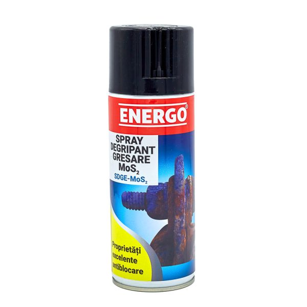 Spray degripant gresare SDGE-MOS ungere uscata protectie anticoroziva deblocare MoS2 400 ml EXPERT ENERGO
