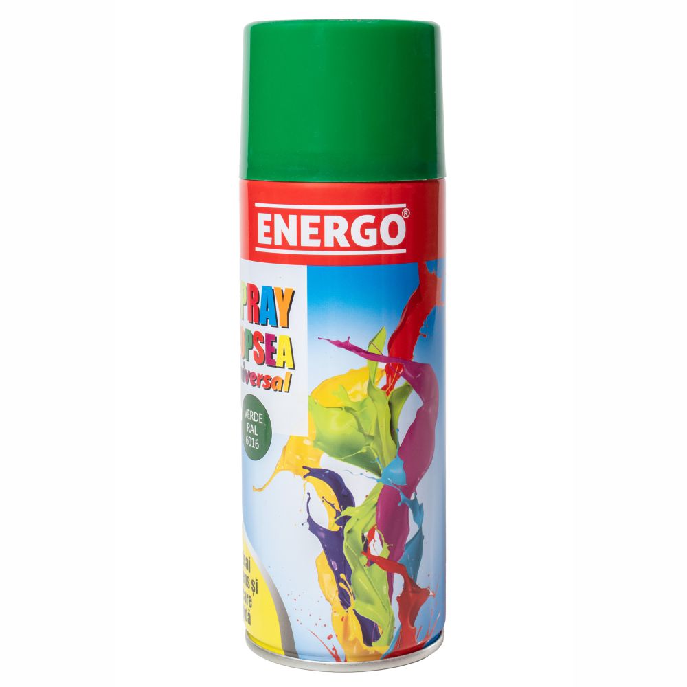 spray-vopsea-energo-301103-1 Spray vopsea UNIVERSAL verde RAL6016 volum 450ml ENERGO - imagine 1