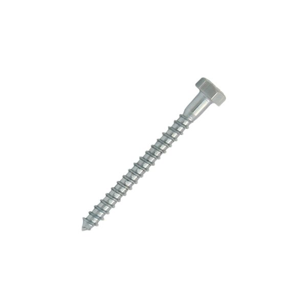 Surub autofiletant lemn SA-CH cap hexagonal SW-8 D-5.0mm L-50mm DIN571 zincat-alb ENERGO ZZ
