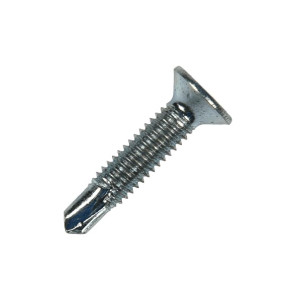 Surub autoforant PVC SORTATE cap inecat M4 L-16mm vf-3mm zincat alb ENERGO