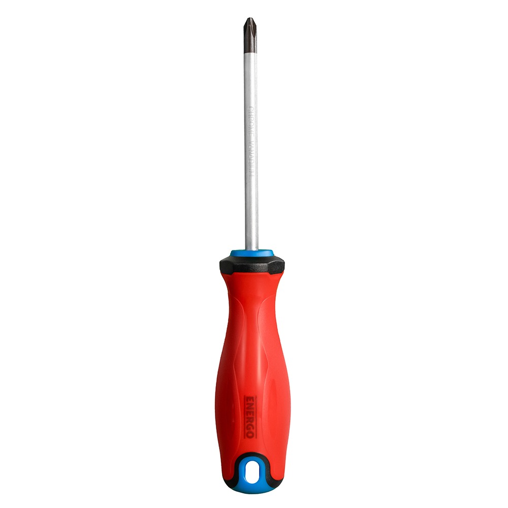 surubelnita-standard-energo-583516-1 Surubelnita EASY DRIVE profil PH2 L-100mm tija CrV cu maner bimaterial ENERGO - imagine 1