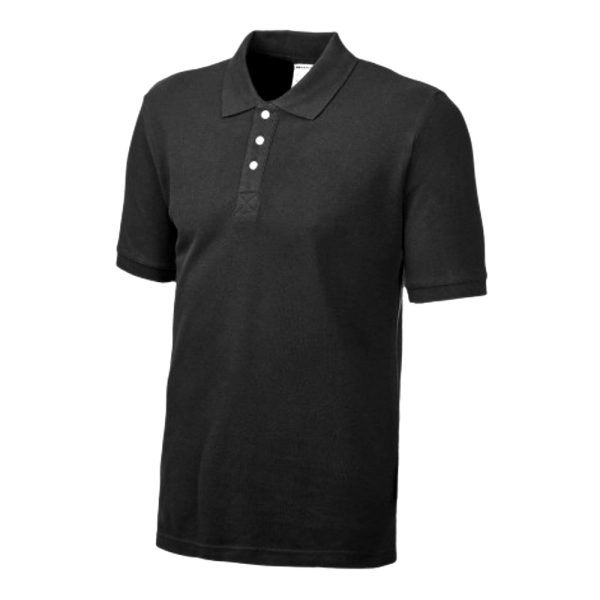 Tricou polo CONFORT marimea S negru bumbac 190g/mp ENERGO