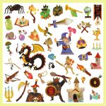 Abtibilduri Fantezie medievala, Djeco - imagine 5