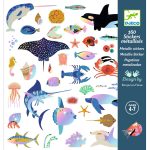 Abtibilduri metalice Ocean, Djeco