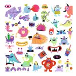 Abtibilduri Monstruleti, Djeco - imagine 3