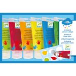 Acuarele 6 culori pentru pictat cu mana, Djeco - imagine 2