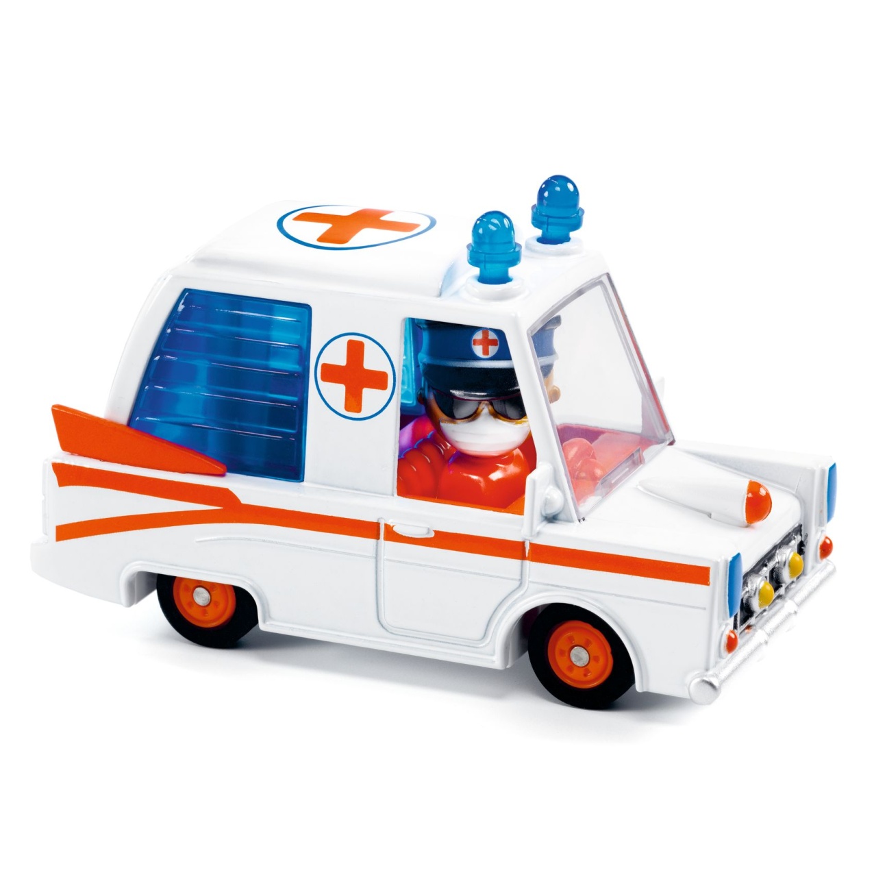 ambulanta-hurry-ambulance-colectia-crazy-motors-djeco20047 Ambulanta Hurry Ambulance Colectia Crazy Motors, Djeco - imagine 1