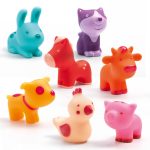Animalute din silicon Troopo farm, Djeco - imagine 2