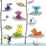 Animalute din silicon Troopo savana, Djeco - imagine 3