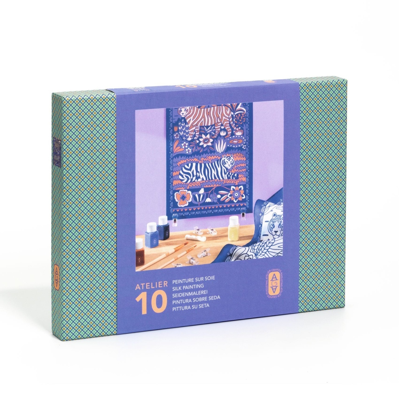 atelier-creativ-10-pentru-adulti-pictura-pe-matase-djeco100113520 Atelier creativ 10 pentru adulti Pictura pe matase, Djeco - imagine 1