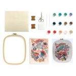 Atelier creativ 58 pentru adulti Broderie cu mărgele, Djeco - imagine 4