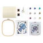 Atelier creativ 59 pentru adulti Broderie cu margele, Djeco - imagine 4