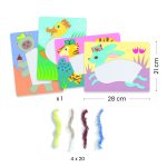 Atelier creativ Animalute cu caciulite, Djeco - imagine 5