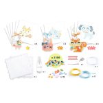Atelier creativ cu margele Animalute norocoase, Djeco - imagine 5