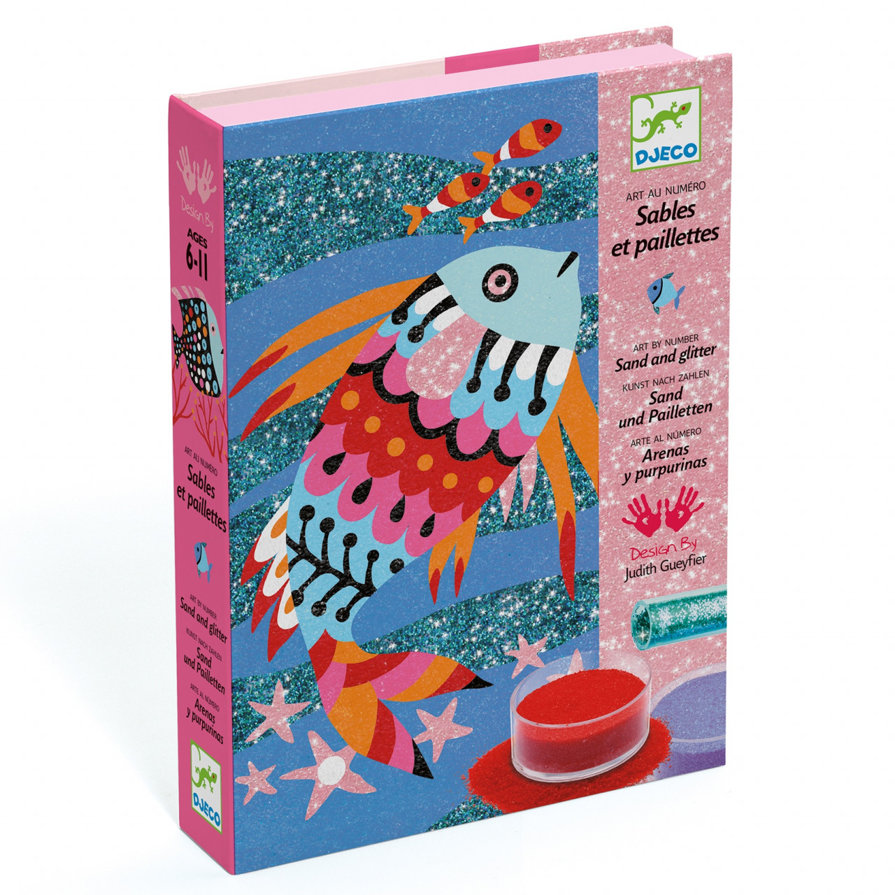 atelier-creativ-cu-nisip-colorat-pesti-stralucitori-djeco1723 Atelier creativ cu nisip colorat Pesti stralucitori, Djeco - imagine 1
