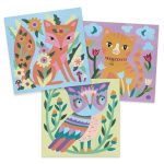 Atelier creativ cu nisip fluorescent Animale luminoase, Djeco - imagine 3