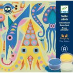 Atelier creativ cu nisip fluorescent Luminile din ocean, Djeco - imagine 2
