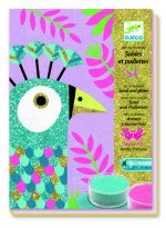 Atelier creativ cu nisip si sclipici Pasari, Djeco - imagine 2