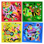 Atelier cu nisip Abstract Art Inspired by Kandinsky, Djeco - imagine 2