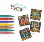Atelier de colorat 3D Fantezie in padure, Djeco - imagine 2