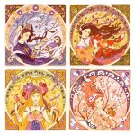 Atelier de pictura Art Nouveau cu sclipici Inspired by Mucha, Djeco - imagine 2