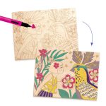Atelier de pictura pe lemn Fete si flori, Djeco - imagine 5