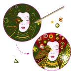 Atelier de razuit Art Nouveau Inspired by Gustave Klimt, Djeco - imagine 3