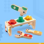 Banc de lucru din lemn Bricolou, Djeco - imagine 3