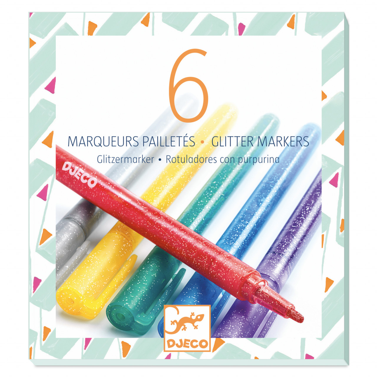 carioca-marker-cu-sclipici-djeco12797 Carioca (marker) cu sclipici, Djeco - imagine 1