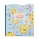 Carte de colorat cu abtibilduri Exploratori, Moulin Roty - imagine 2