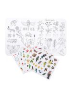 Carte de colorat cu abtibilduri Gradina, Moulin Roty - imagine 2