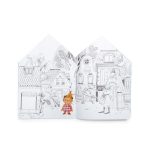 Carte de colorat cu abțibilduri Les Minouchkas, Moulin Roty - imagine 3