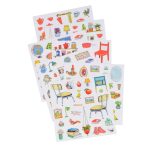 Carte de colorat cu stickere Marea familie, Moulin Roty - imagine 3