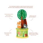 Carusel muzical cu animale de padure, Orange Tree Toys - imagine 4