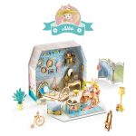 Casuta miniaturala de asamblat si colorat Alba, Djeco - imagine 4