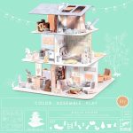 Casuta papusilor de asamblat si colorat, Djeco - imagine 2